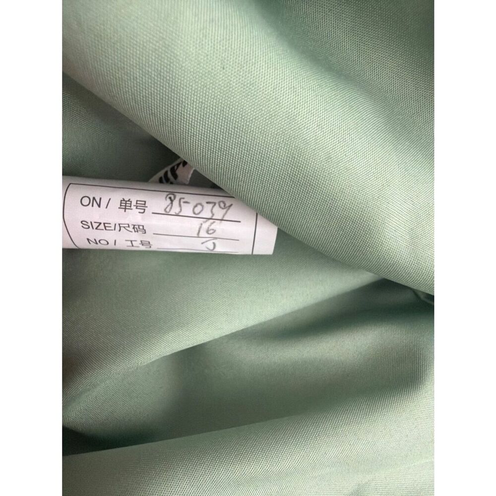 Women's Sage Green Mother Of The Bride A-Line Dress Size 16 - Picture 10 of 10